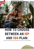 How to Choose Between an IEP and 504 Plan: A Parent's Visual Decision-Maker for the Right Protection - With a Focus on Autism and ADHD