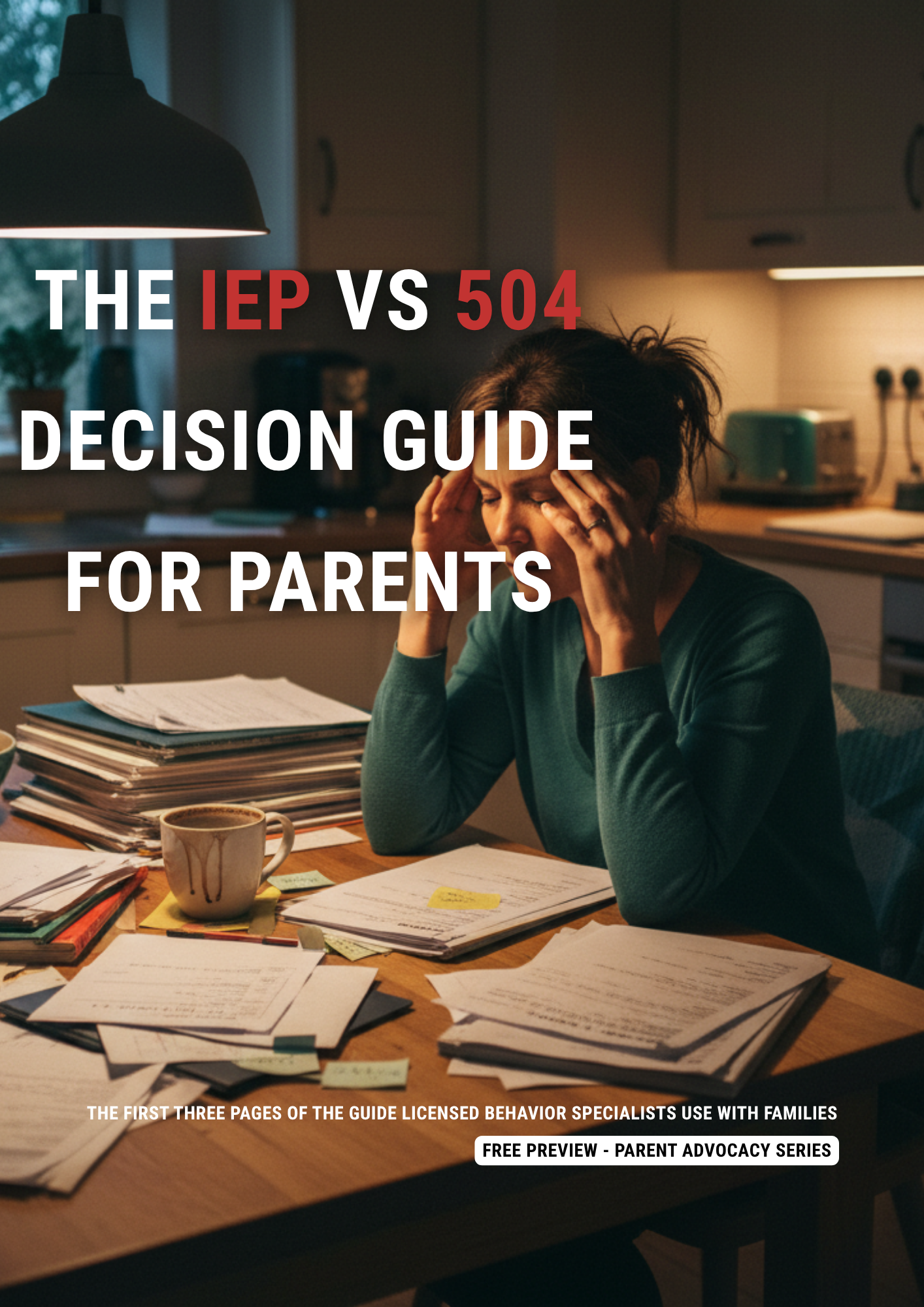 The IEP vs 504 Decision Guide for Parents - $1 Preview